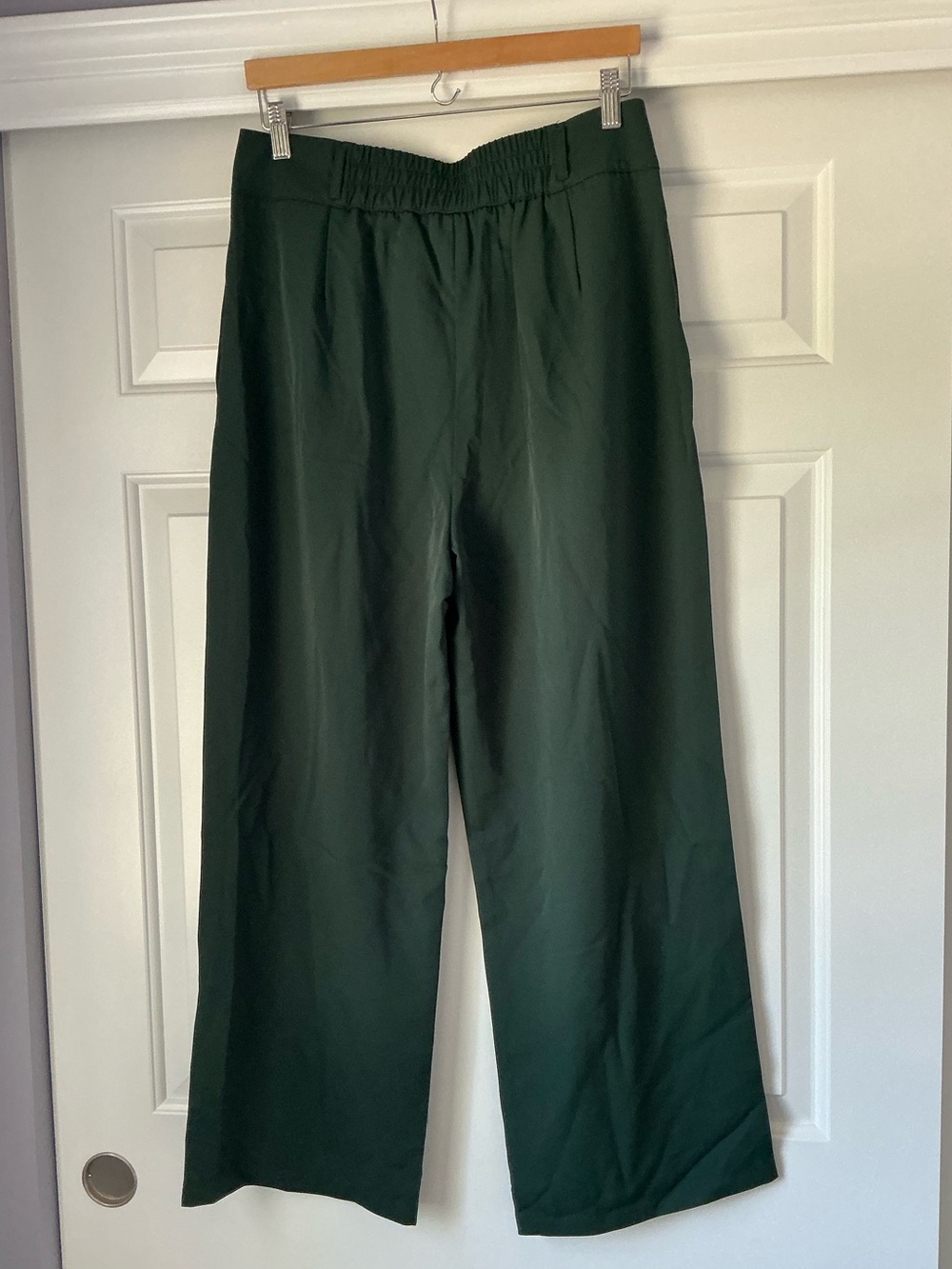 HALARA Dark Green Flex High Waisted Straight Leg Work Pants  L petite - Picture 3 of 12